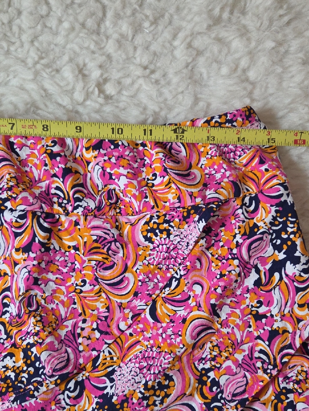 IBKUL Pink Orange Multi Print Long Sleeve Zip Top and skirt - Picture 12 of 16
